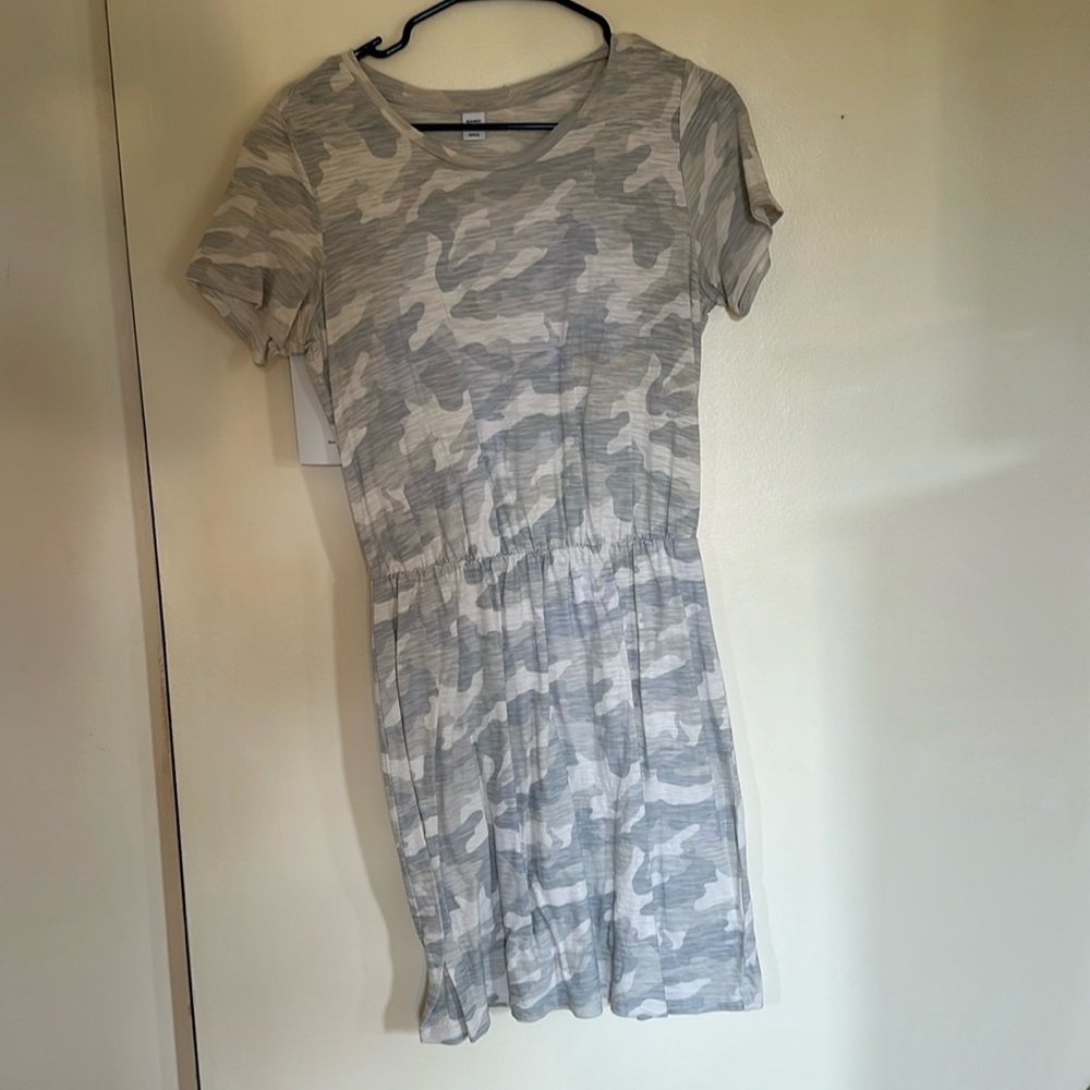 Cinched waist t shirt dress